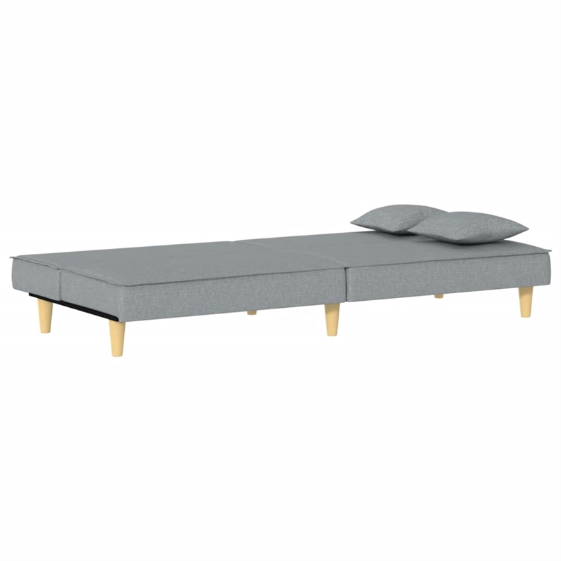 Vidaxl Medium Sofa Bed in Light Grey Fabric