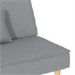 Vidaxl Medium Sofa Bed in Light Grey Fabric