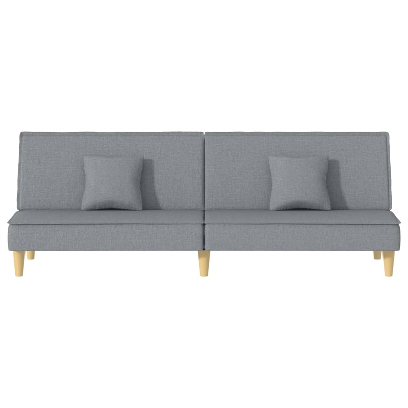 Vidaxl Medium Sofa Bed in Light Grey Fabric