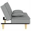 Vidaxl Medium Sofa Bed in Light Grey Fabric