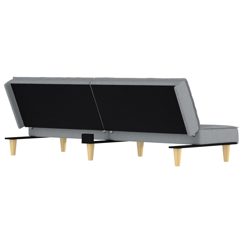 Vidaxl Medium Sofa Bed in Light Grey Fabric