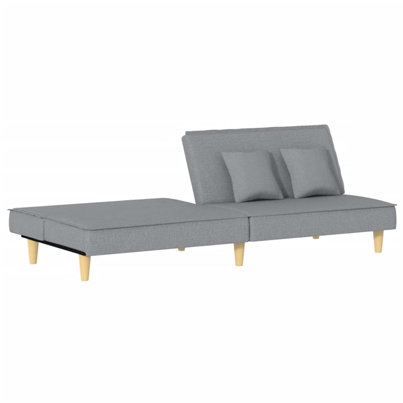 Vidaxl Medium Sofa Bed in Light Grey Fabric