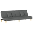 Vidaxl Standard Sofa Bed in Dark Grey Fabric Polyester