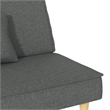 Vidaxl Standard Sofa Bed in Dark Grey Fabric Polyester