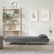Vidaxl Standard Sofa Bed in Dark Grey Fabric Polyester