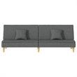 Vidaxl Standard Sofa Bed in Dark Grey Fabric Polyester