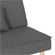 Vidaxl Standard Sofa Bed in Dark Grey Fabric Polyester