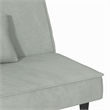 Vidaxl Sofa Bed in Light Grey Polyester Velvet Plywood