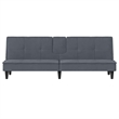 Vidaxl Standard Sofa Bed in Dark Grey Velvet