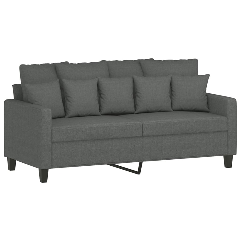 Vidaxl 2-Seater Sofa in Dark Gray Polyester