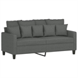 Vidaxl 2-Seater Sofa in Dark Gray Polyester