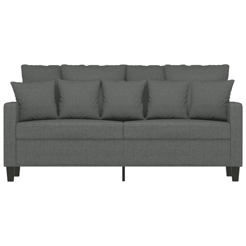 Vidaxl 2-Seater Sofa in Dark Gray Polyester
