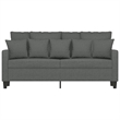Vidaxl 2-Seater Sofa in Dark Gray Polyester
