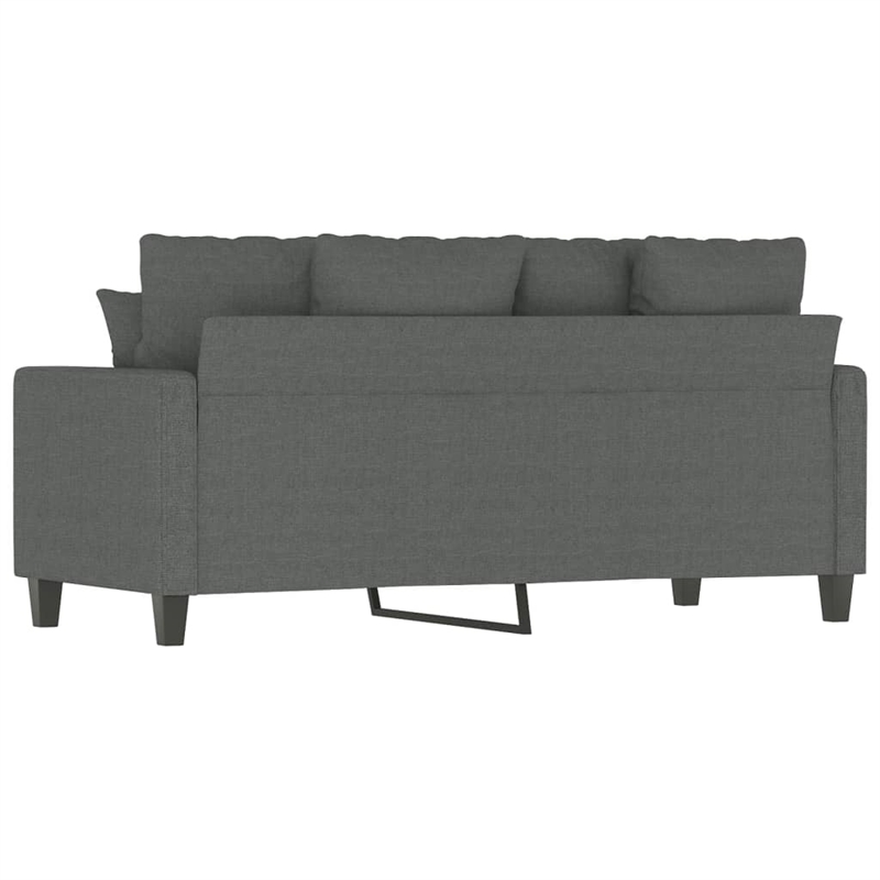 Vidaxl 2-Seater Sofa in Dark Gray Polyester