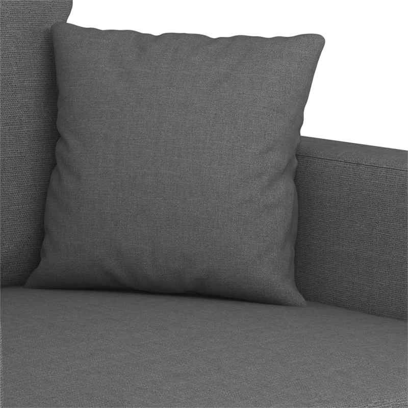 Vidaxl 2-Seater Sofa in Dark Gray Polyester