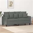 Vidaxl 2-Seater Sofa in Dark Gray Polyester