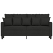 Vidaxl 2-Seater Sofa in Black Fabric