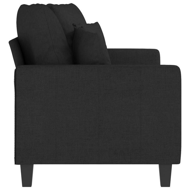 Vidaxl 2-Seater Sofa in Black Fabric