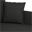 Vidaxl 2-Seater Sofa in Black Fabric