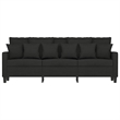 Vidaxl 3-Seater Sofa in Black