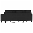 Vidaxl 3-Seater Sofa in Black