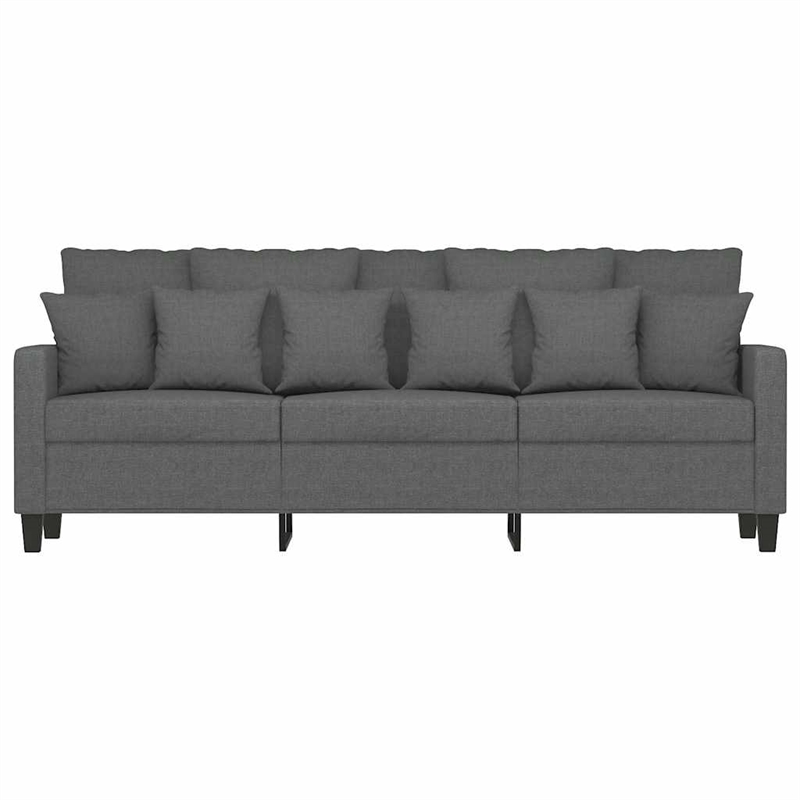 Vidaxl 3-Seater Sofa in Dark Gray Fabric