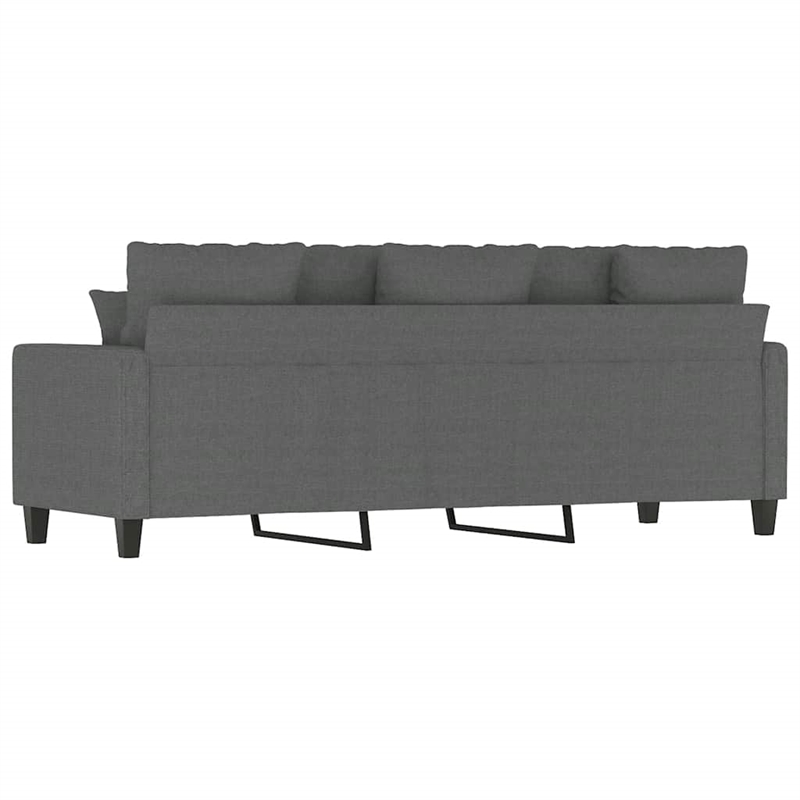 Vidaxl 3-Seater Sofa in Dark Gray Fabric