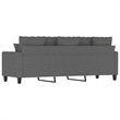 Vidaxl 3-Seater Sofa in Dark Gray Fabric