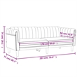 Vidaxl Wooden Sofa Set in Dark Green Polyester