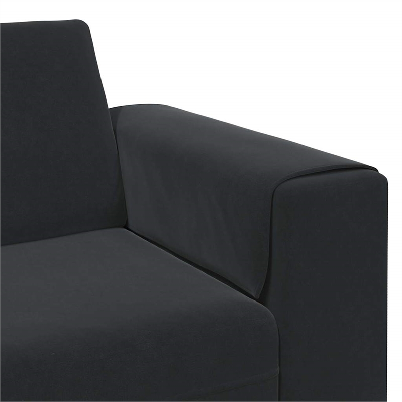 Vidaxl Sofa Set in Black Velvet