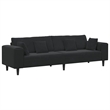 Vidaxl Velvet Sofa with Cushion in Black