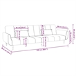 Vidaxl Convertible 2-Seater Sofa Bed in Blue Velvet