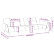 Vidaxl Sofa Bed in Dark Green Polyester
