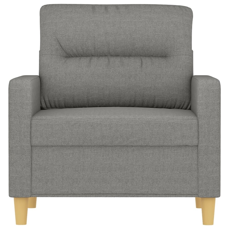 Vidaxl Single Sofa Chair in Dark Grey Fabric Polyester