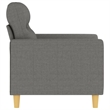 Vidaxl Single Sofa Chair in Dark Grey Fabric Polyester