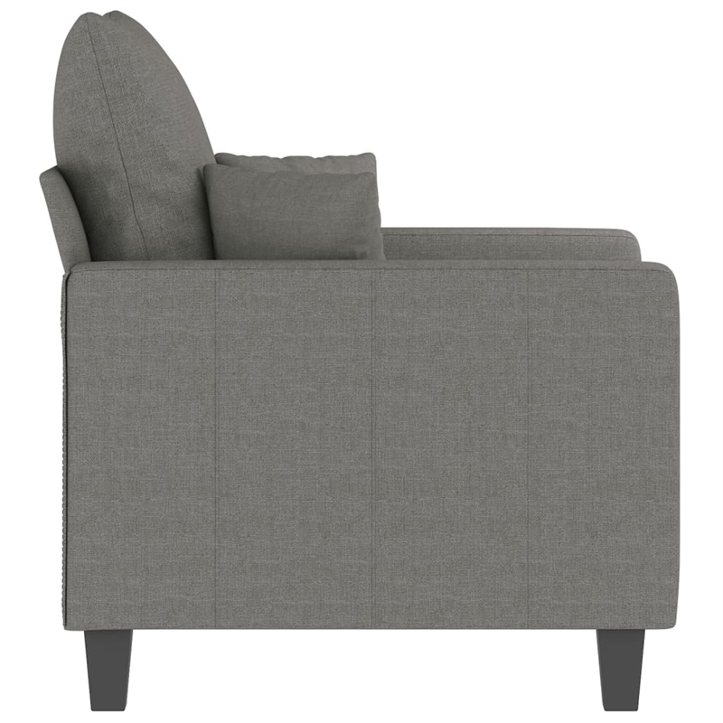 Vidaxl Single Sofa Chair in Dark Gray Polyester