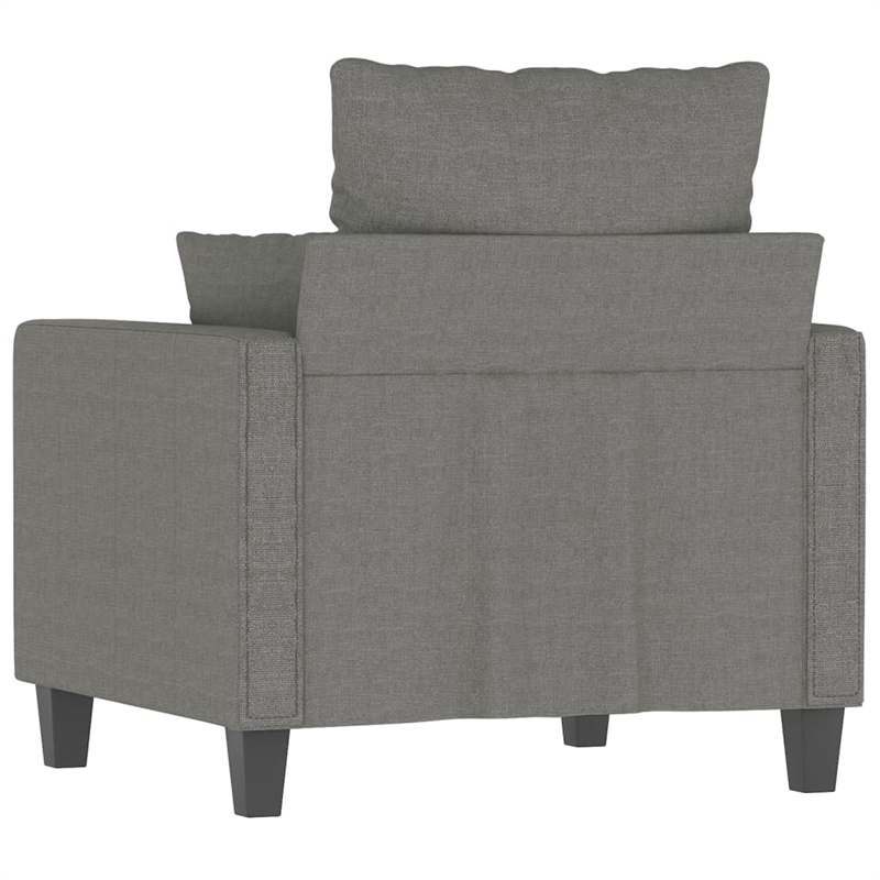 Vidaxl Single Sofa Chair in Dark Gray Polyester
