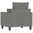 Vidaxl Single Sofa Chair in Dark Gray Polyester