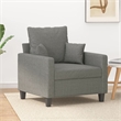 Vidaxl Single Sofa Chair in Dark Gray Polyester