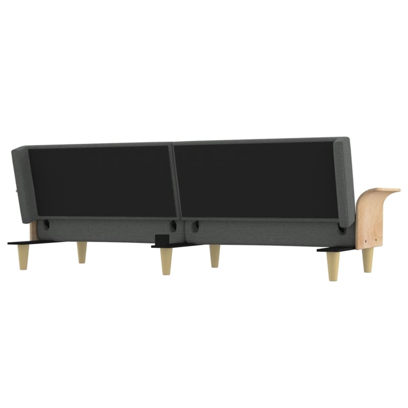 Vidaxl Standard Sofa Bed in Dark Gray Fabric