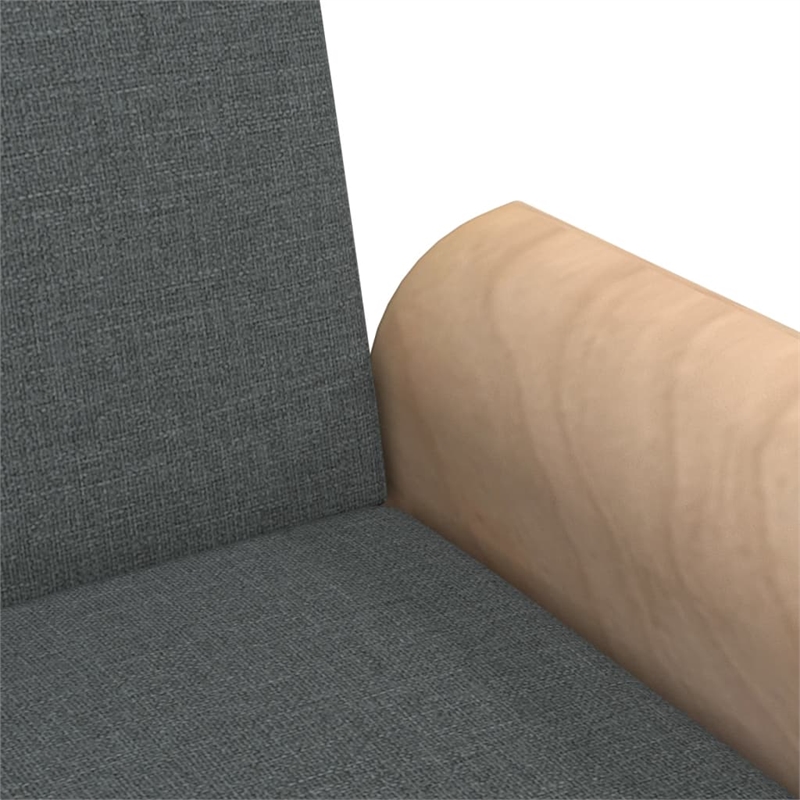 Vidaxl Standard Sofa Bed in Dark Gray Fabric
