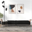 Vidaxl Compact Sofa Bed in Black Velvet