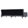 Vidaxl Large Sofa Bed in Dark Grey Velvet