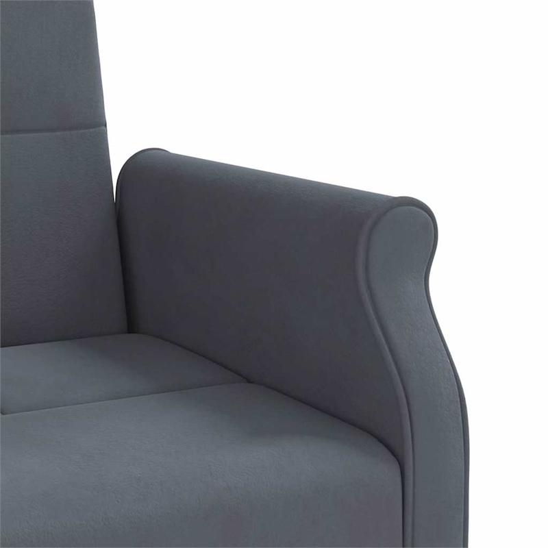 Vidaxl Large Sofa Bed in Dark Grey Velvet