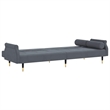 Vidaxl Large Sofa Bed in Dark Grey Velvet