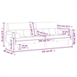 Vidaxl Standard Sofa Bed in Black Velvet