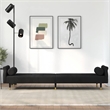 Vidaxl Standard Sofa Bed in Black Velvet
