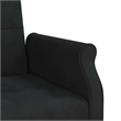 Vidaxl Standard Sofa Bed in Black Velvet