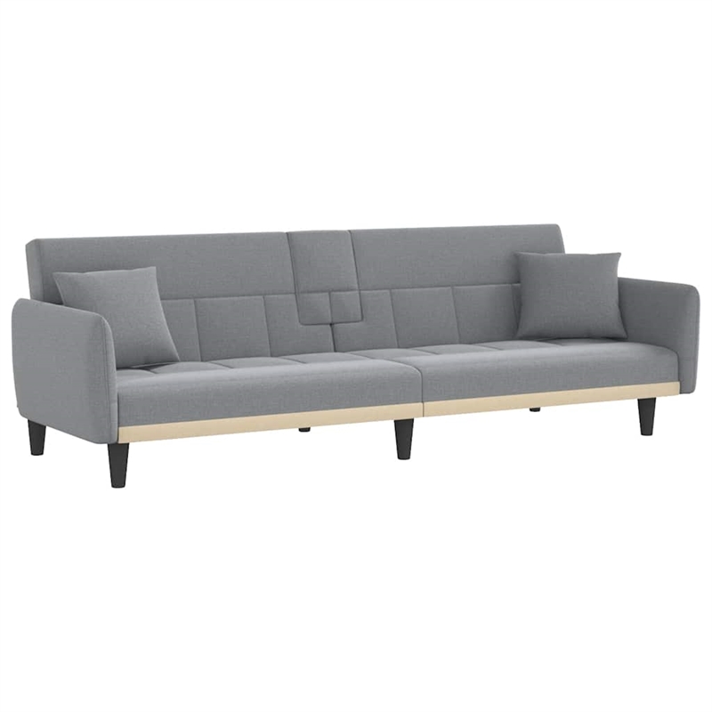 Vidaxl Large Sofa Bed in Light Grey Fabric
