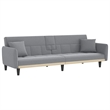 Vidaxl Large Sofa Bed in Light Grey Fabric